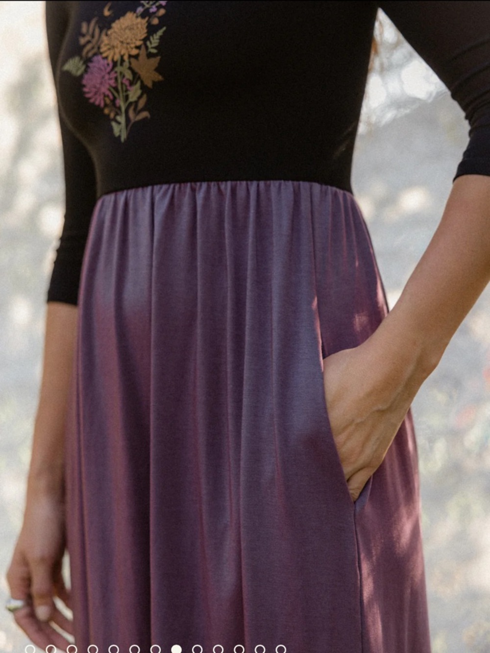 PURUSHA PEOPLE COTTAGE DRESS. Gorgeous, brand new, forest fiber, sustainable - Picture 7 of 10